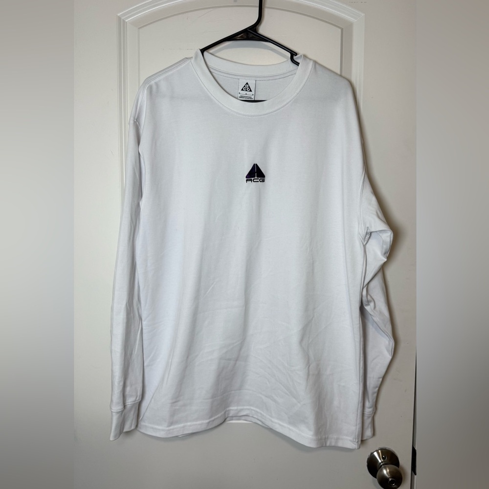 Nike ACG White Long Sleeve Men's Shirt